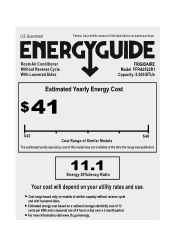 Frigidaire FFRA0522R1 Energy Guide