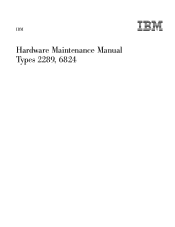 Lenovo NetVista Hardware Maintenance Manual for NetVista 2289 and 6824 systems