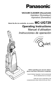 Panasonic MC-UG729 MC-UG729 Owner's Manual (Multi Language)