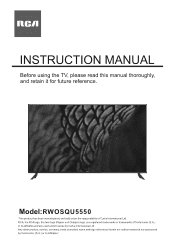 RCA RWOSQU5550 English Manual