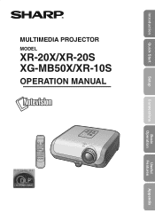 Sharp XG-MB50X XG-MB50X Operation Manual