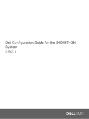 Dell PowerSwitch S4048T-ON Configuration Guide for the S4048T-ON System 9.112.1