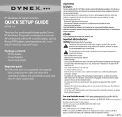 Dynex DX-AD116 Quick Setup Guide