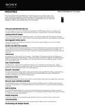 Sony NWZ-E474 Marketing Specifications (Black)