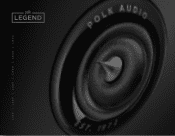 Polk Audio Legend L900 Pair User Guide 2
