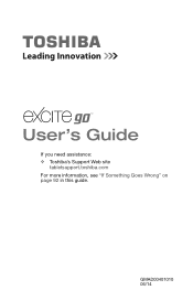 Toshiba AT7-C8 Excite go (AT7-C Series) Android 4.4 (KitKat) User's Guide