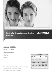 Aastra 2380ip User Guides Aastra 2380ip for Aastra 400