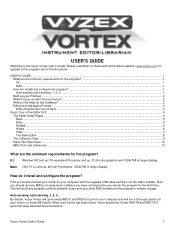 Alesis Vortex User Manual