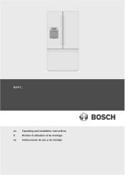 Bosch B26FT70SNS Instructions for Use