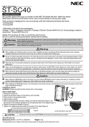 NEC M46B-AVT ST-SC40 Users Manual