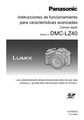 Panasonic DMC-LZ40K DMC-LZ40K Advanced Features Manuals (Spanish)