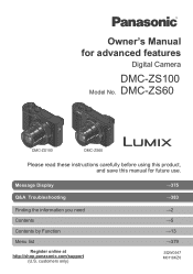 Panasonic DMC-ZS100 Owners Manual