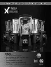 Waring MX1050XTXP Spec Sheet