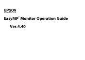 Epson V11H303020 Operation Guide - EasyMP Monitor v4.40