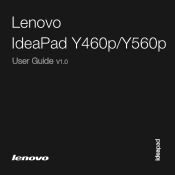 Lenovo 06465UU Lenovo IdeaPad Y460pY560p User Guide V1.0