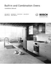 Bosch HBL87M53UC Installation Instructions