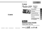 Canon SD30 PowerShot SD30 / DIGITAL IXUS i zoom Camera User Guide Basic