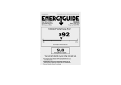 Frigidaire FFRA1011Q1 Energy Guide