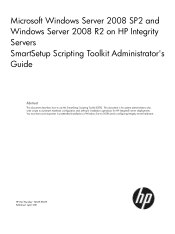 HP BL860c SmartSetup Scripting Toolkit Administrator's Guide