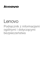 Lenovo IdeaPad N586 (Polish) Safty and General Information Guide
