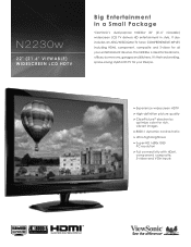 ViewSonic N2230w N2230w Spec Sheet