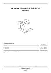 Fisher and Paykel OB24SDPX2 INSTALLATION SHEET 24 OVEN (English)