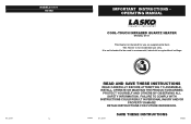 Lasko 6101 User Manual