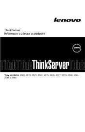 Lenovo ThinkServer RD530 (Czech) Warranty and Support Information