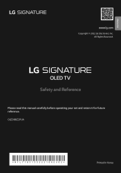 LG OLED88Z2PUA Owners Manual
