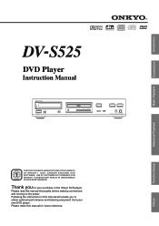 Onkyo DV-S525 Owner Manual