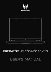 Acer PREDATOR HELIOS NEO 18 User Manual