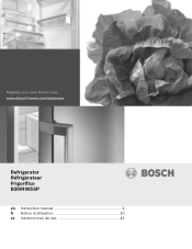 Bosch B30IR905SP Use and Care Manual