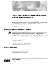 Cisco CISCO2801 Configuration Guide