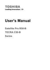 Toshiba R50-B PSSG0C-02W02M Users Manual Canada; English