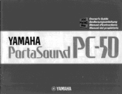 Yamaha PC-50 Owner's Manual (image)