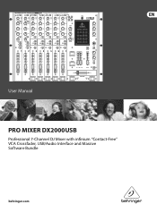 Behringer DX2000USB User Manual