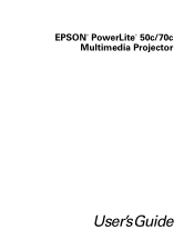 Epson PowerLite 50c User Manual