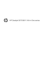 HP Deskjet B600 User Guide