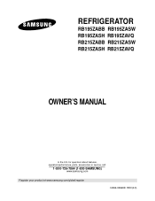Samsung RB215ZASW User Manual (user Manual) (ver.1.0) (English)