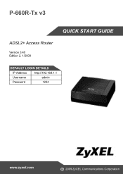 ZyXEL P-660R-T3 v3 Quick Start Guide