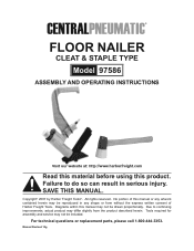 Harbor Freight Tools 97586 User Manual