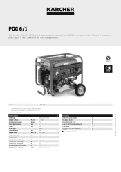 Karcher PGG 6/1 Product information