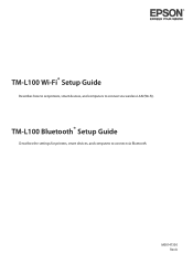 Epson OmniLink TM-L100 Setup Guide Wi-Fi / Bluetooth