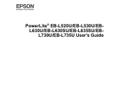 Epson PowerLite EB-L735U Users Guide