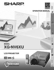 Sharp XG-NV6XU XG-NV6XU Operation Manual