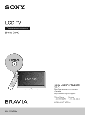 Sony KDL-55W900A Operating Instructions (Setup Guide)