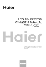 Haier LR47T1 User Manual