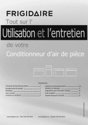 Frigidaire FRA226ST2 Complete Owner's Guide (Français)