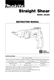Makita JS1300 Owners Manual