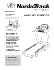 NordicTrack C 1500 Treadmill Canadian French Manual
